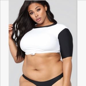 Fashion Nova - Three Strikes Bikini (Black/White)